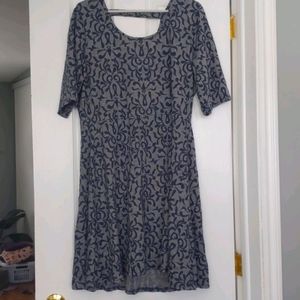 Knee length A line stretch dress